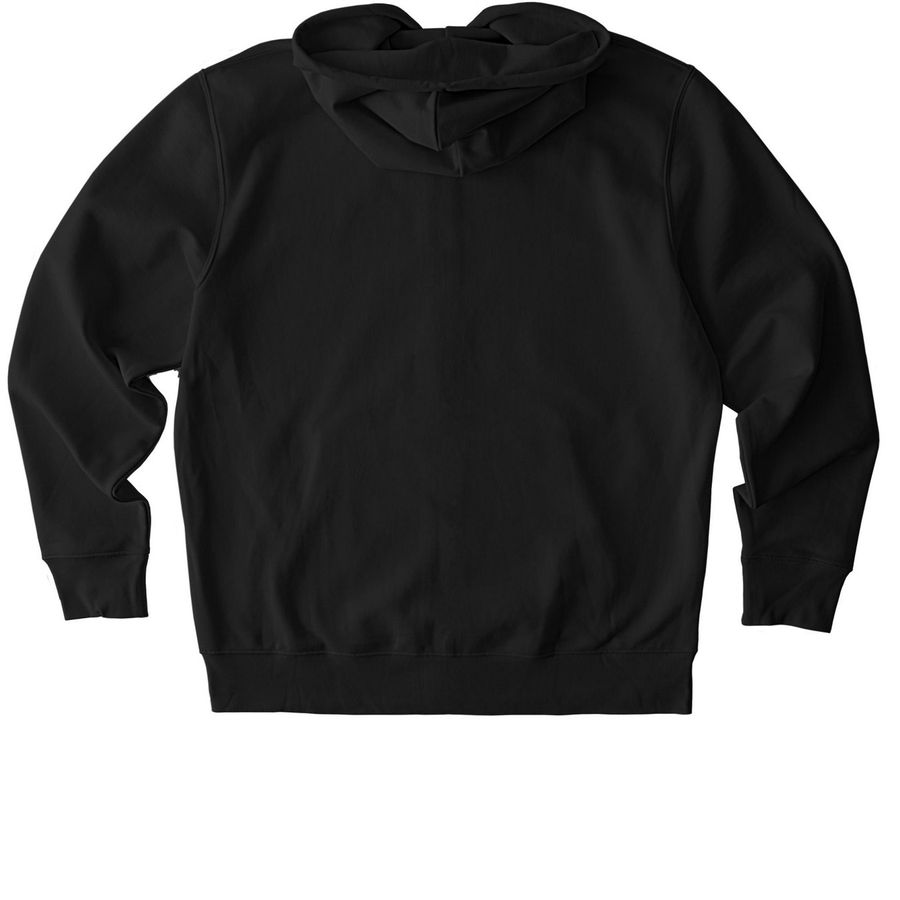 Abide in Love - Fall Gear, a Black Stanley/Stella Unisex Cultivator 2.0 Zip Up Pullover Hoodie (back-view)