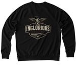 KYLN, a Deep Black Allmade Organic French Terry Crewneck Sweatshirt (back-view)