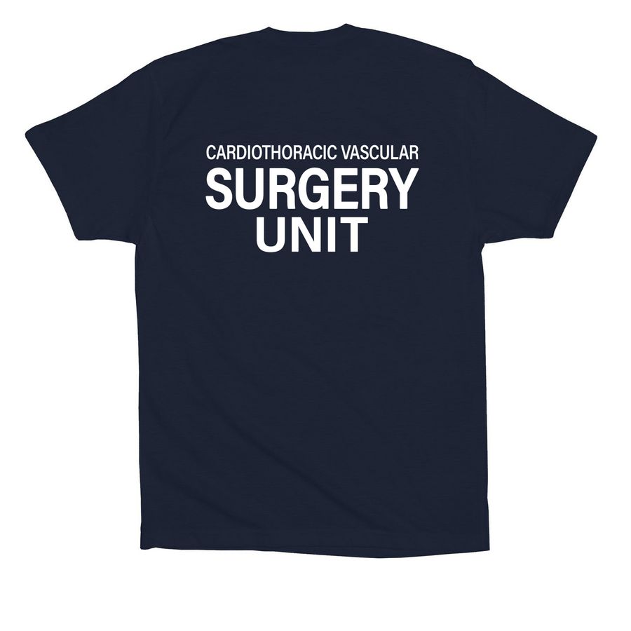 Original 5EW, a Navy Premium Cotton Tee (back-view)