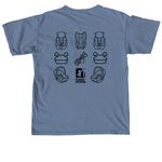 Child Passenger Safety Technician, a Blue Jean Comfort Colors Unisex Tee (back-view)