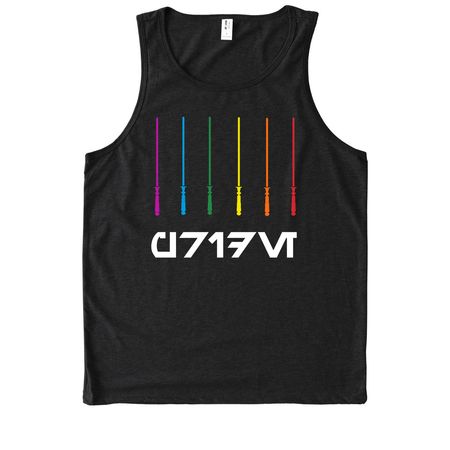 Pride Shirt&nbsp;, a Deep Black Allmade Eco Triblend Tank