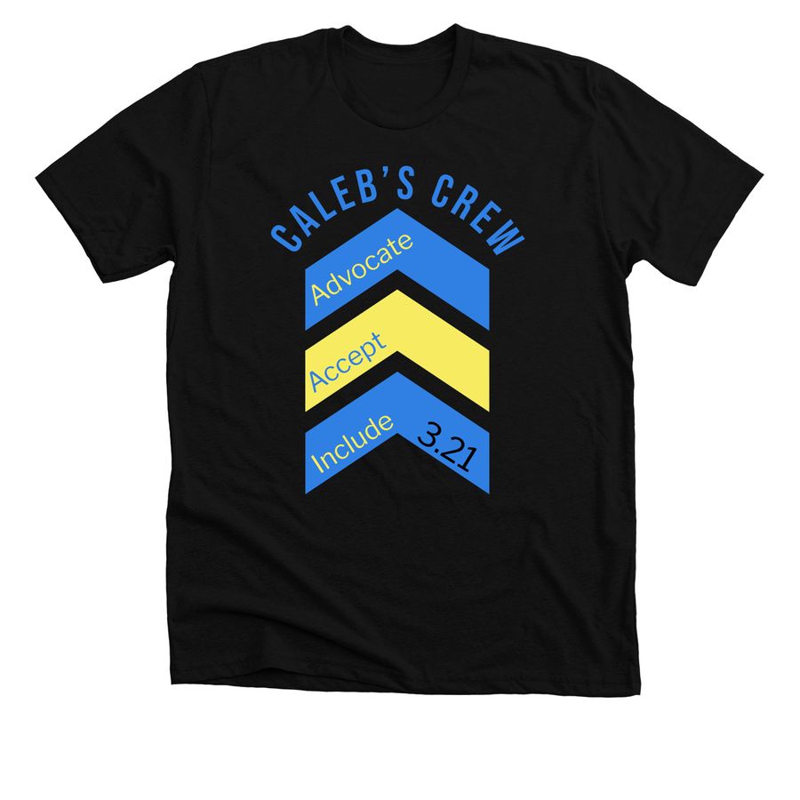Caleb?s Crew fundraiser for DSACO, a Solid Black Blend Premium Unisex Tee