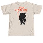 Roxy Raccoon, a Ivory Comfort Colors Unisex Tee (back-view)