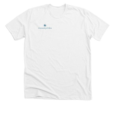 Temple, a Solid White Blend Premium Unisex Tee