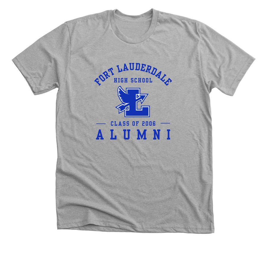 FLHS Alumni Collection - Class of 2006, a Athletic Heather Premium Unisex Tee