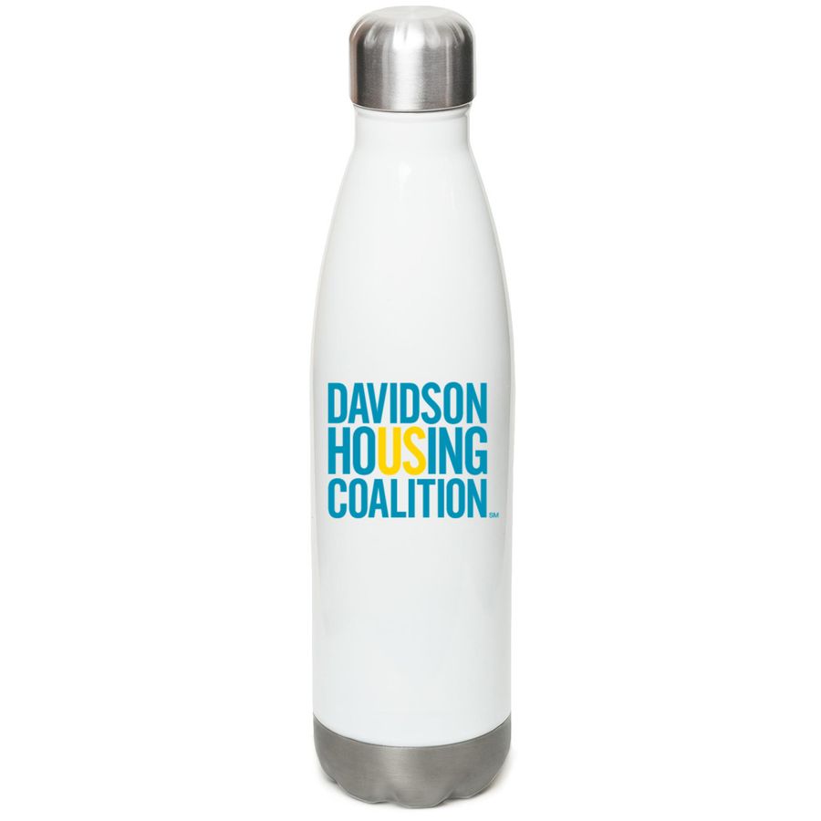 You?re helping US work hard! Stay hydrated!&nbsp;, a White Stainless Steel Water Bottle