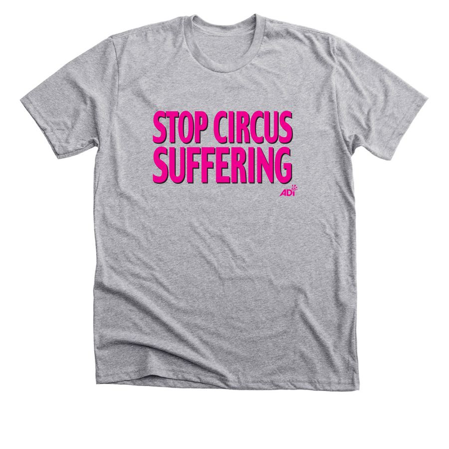 Stop Circus Suffering, a Athletic Heather Premium Unisex Tee