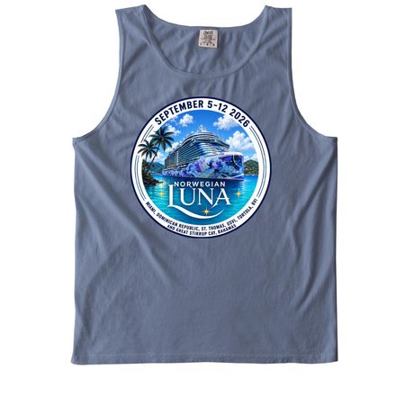 Here's The Luna Tank Top!, a Blue Jean Comfort Colors Tank Top