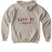 Lex's Pink Posse Merch, a Sand Softstyle Youth Pullover Hoodie (back-view)