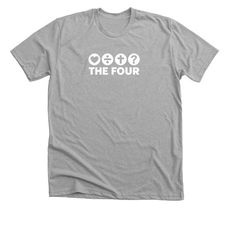 Jesus Won: The Four, a Athletic Heather Premium Unisex Tee