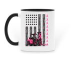Stronger Together Mug, a Black Two-Tone Ceramic Mug (back-view)