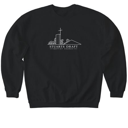 SDBC ANNIVERSARY MERCH, a Black Softstyle Crewneck Sweatshirt