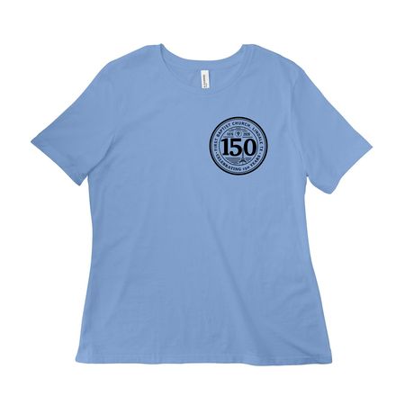 Anniversary Shirts, a Carolina Blue Women?s Relaxed Cotton Tee