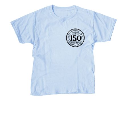 Anniversary Shirts, a Light Blue Youth Unisex Tee