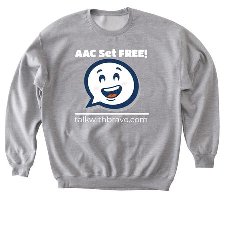 Bravo Smiley Shirts, a Sport Grey Softstyle Crewneck Sweatshirt