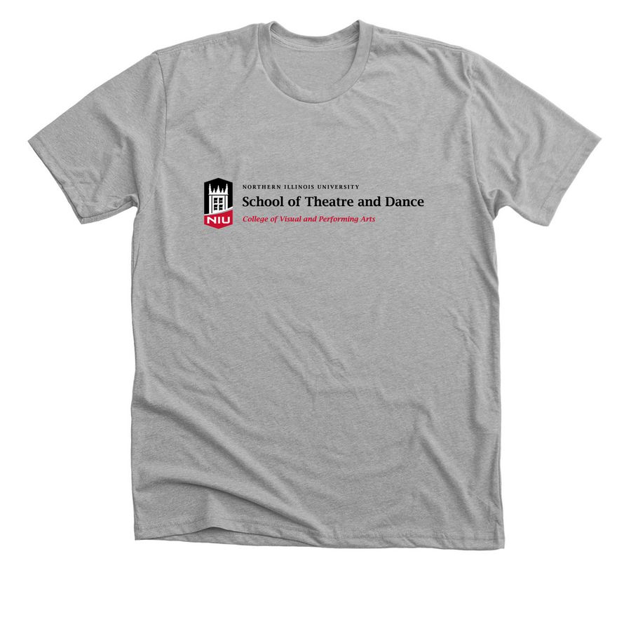 School of Theater and Dance, a Athletic Heather Premium Unisex Tee