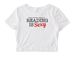 Reading is Sexy, a White Women's Fitted Cropped Tee