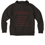 Theology Week&nbsp;, a Deep Black Allmade Organic CVC Pullover Hoodie (back-view)