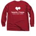 Hearts of Hope Gear, a Cardinal Red Classic Long Sleeve Tee