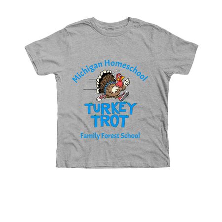 2026 Turkey Trot, a Athletic Heather Premium Youth Tee