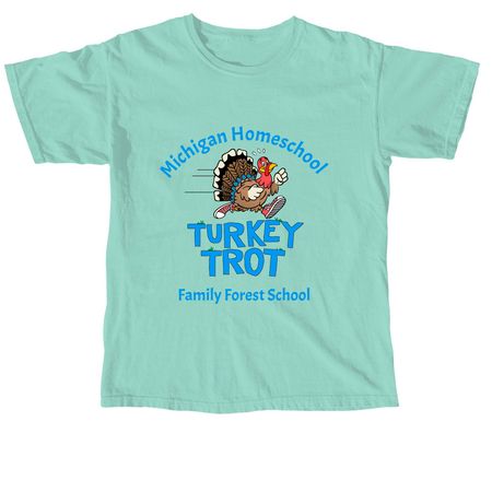 2026 Turkey Trot, a Chalky Mint Comfort Colors Unisex Tee