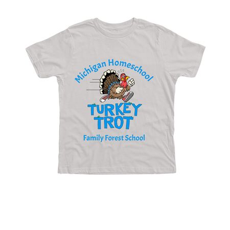 2026 Turkey Trot, a Solid Athletic Grey Premium Cotton Youth Tee