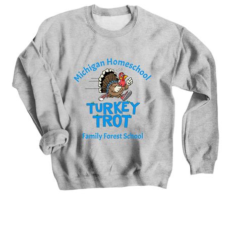 2026 Turkey Trot, a Sport Grey Crewneck Sweatshirt