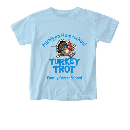 2026 Turkey Trot, a Chambray Comfort Colors Youth Tee