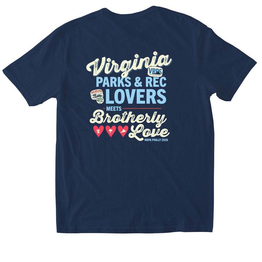 VRPS @ NRPA 26, a Navy Softstyle Cotton Tee (back-view)