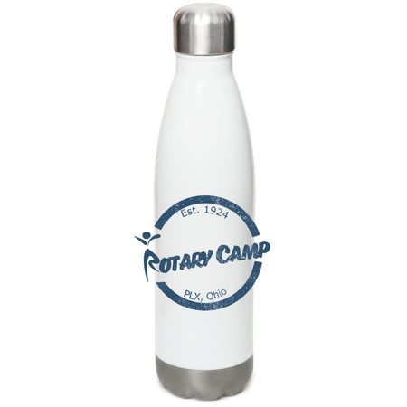 Stainless Steel Water Bottle, a White Stainless Steel Water Bottle