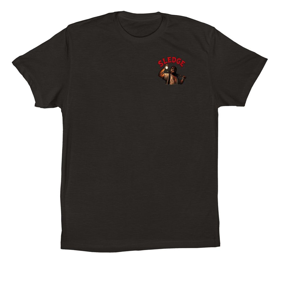Sledge merch, a Black Premium Cotton Tee