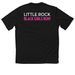 Black Girls RUN! Little Rock, a Black Classic Performance Tee (back-view)