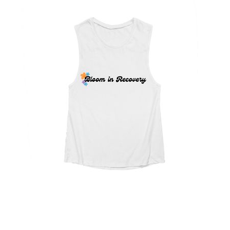 Tees and Tanks, a White Women's Muscle Tank