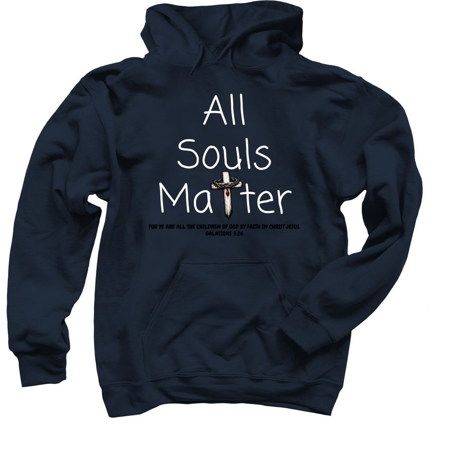 SUPPORT RIVER VALLEY CHURCH OUTREACH GROUP, a Navy Pullover Hoodie