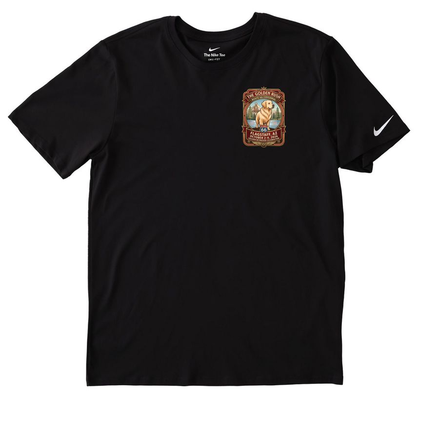 Golden Rush Performance Shirt, a Black Nike Dri-FIT Jersey Blend Performance Tee