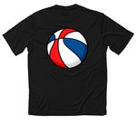 Team Shooting Shirts, a Black Classic Performance Tee (back-view)