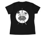 Passata Sotto Activewear Shirt, a Black Women's Performance Tee (back-view)