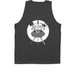 Passata Sotto Activewear Shirt, a Iron Grey Unisex Performance Tank (back-view)