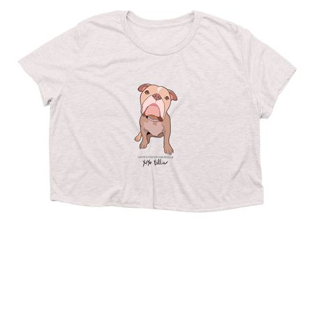 Billie Merch!, a Heather Dust Women?s Flowy Cropped Tee