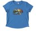 CalWild 50th Bear Gear, a Azure Blue Allmade Eco Triblend Women?s Scoop Neck Tee