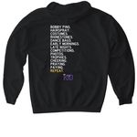 Dance Mom, a Black Gildan Softstyle Pullover Hoodie (back-view)