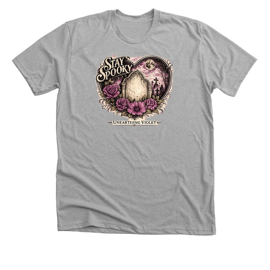 Stay Spooky, a Athletic Heather Premium Unisex Tee