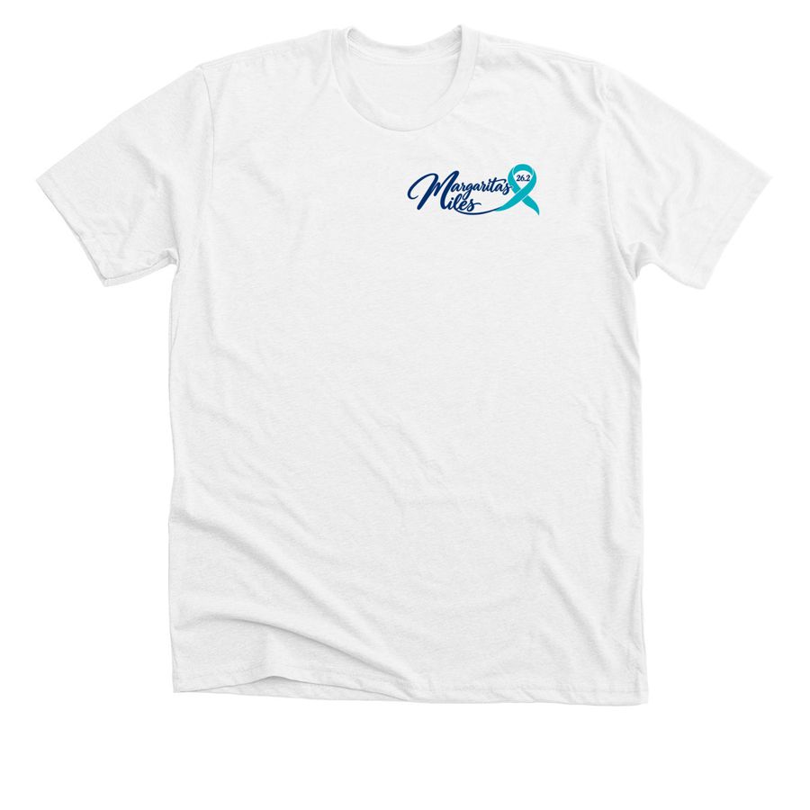 Margarita's Miles, a Solid White Blend Premium Unisex Tee