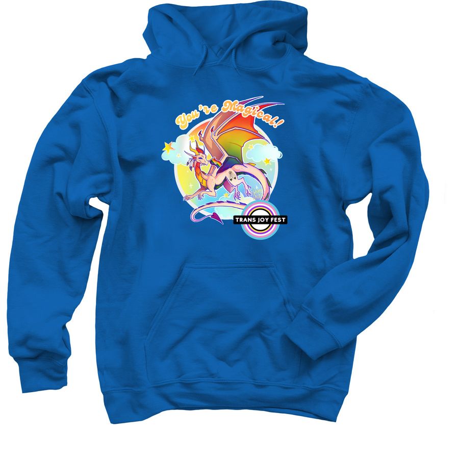 5th annual Trans Joy Fest- Two Spirit Design, a Royal Blue Pullover Hoodie