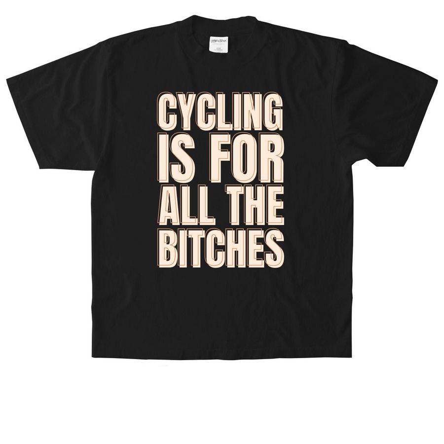 Indoor Cycling, a Black Heavyweight Garment Dye Tee