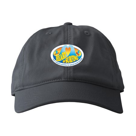 Heart Of Surfing Official Logo Hats, a Charcoal Printed Eco Baseball Cap
