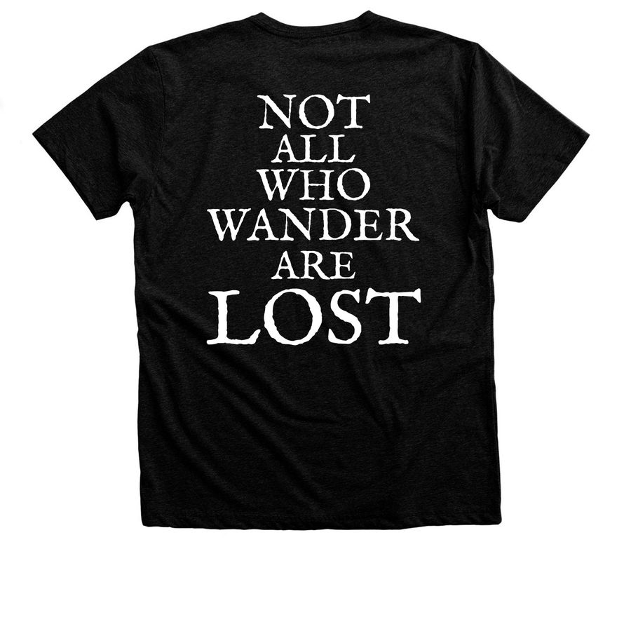 Stray Charles&nbsp;, a Black Heather Premium Unisex Tee (back-view)