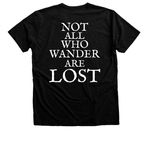 Stray Charles&nbsp;, a Black Heather Premium V-Neck Tee (back-view)