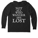 Stray Charles&nbsp;, a Space Black Allmade Eco Triblend Hoodie Tee (back-view)