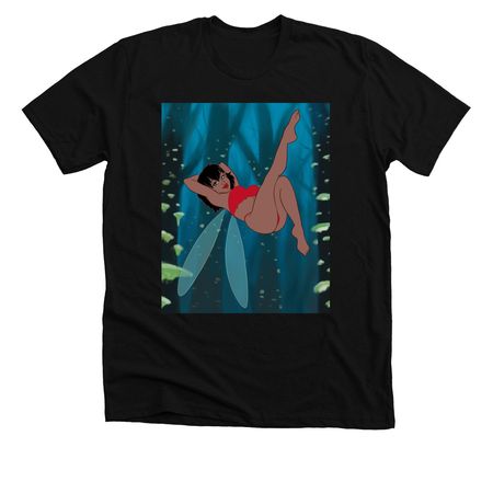 Rainforest Babe, a Solid Black Blend Premium Unisex Tee